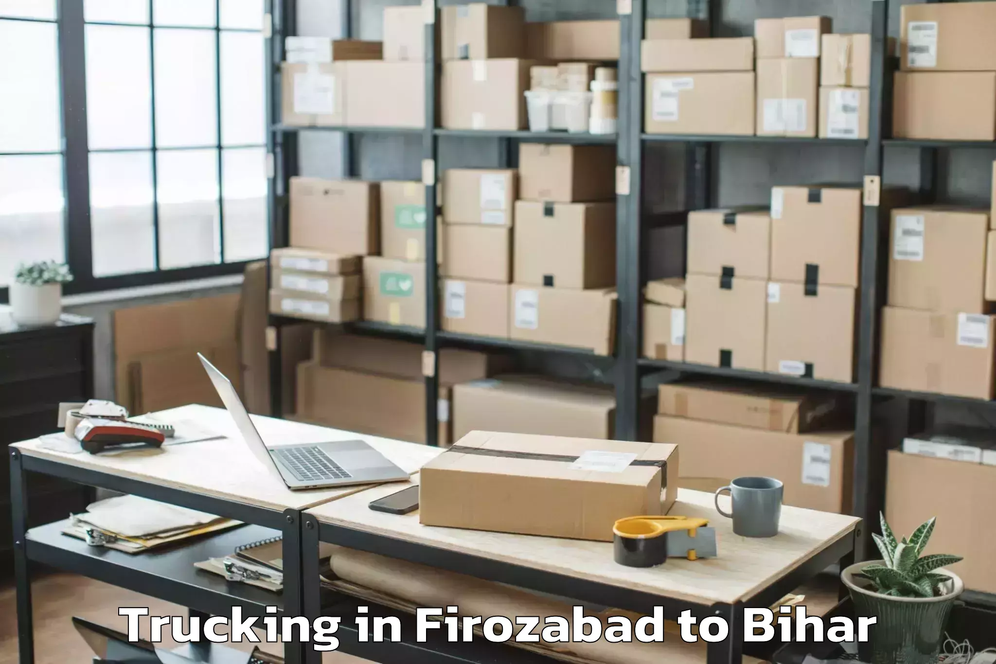 Trusted Firozabad to Sursand Pashchimi Trucking